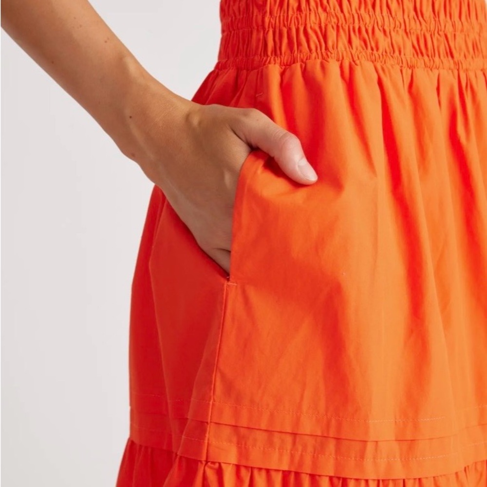 Quince 100% Cotton Poplin Tiered Maxi Skirt - Picture 3 of 10